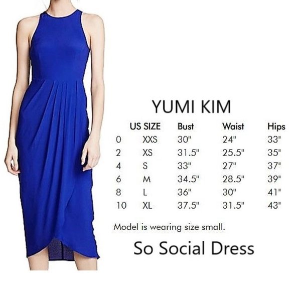 Amazing Yumi Kim "So Social" Dress Navy Blue XS - Picture 4 of 16
